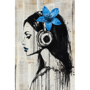 Girl with headphone